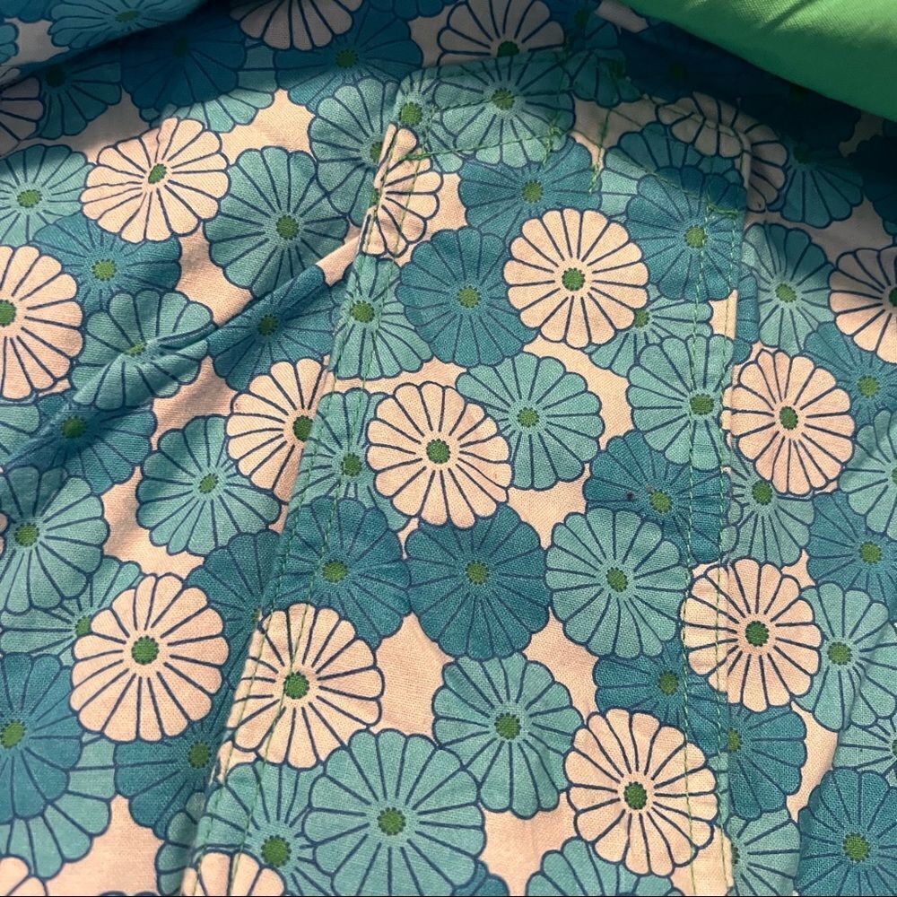 L.L.bean green double button spring coat - Picture 6 of 9